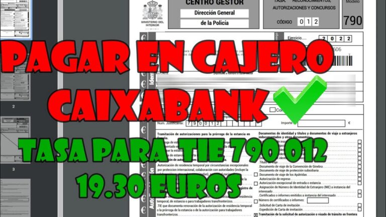 Paga la tasa 790 de forma fácil y rápida desde cualquier cajero