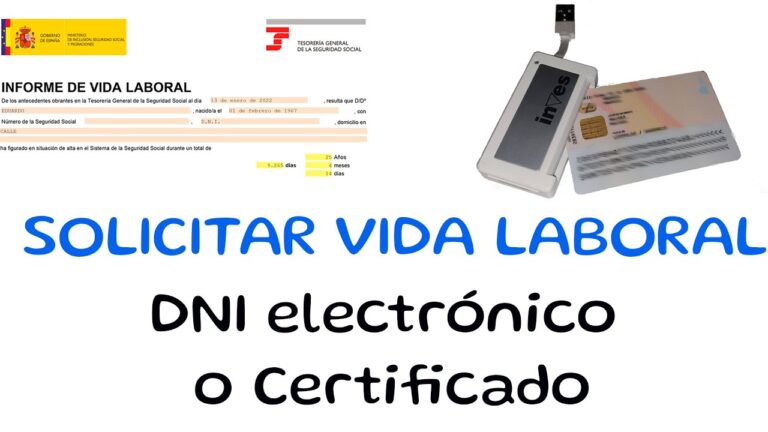 Obtén tu vida laboral en minutos con tu DNI electrónico