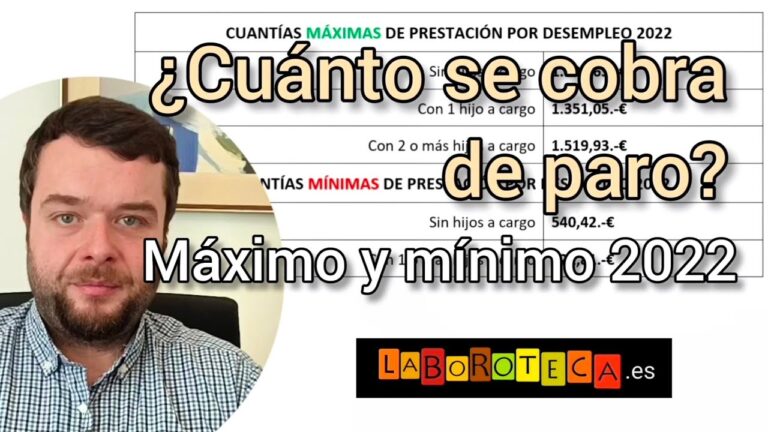 ¿Cuánto se cobra de máximo en el paro? Descubre la respuesta aquí.