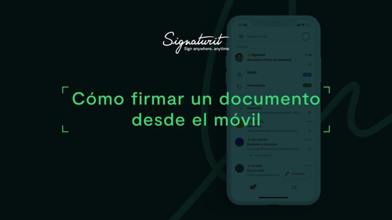 Firma documentos en segundos desde tu móvil