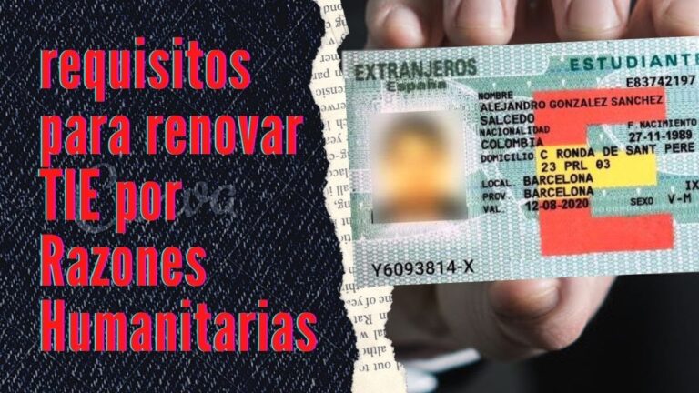 Renueva tu TIE por razones humanitarias: Conoce los requisitos