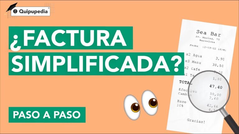 Aprende a crear una factura simplificada en 5 pasos