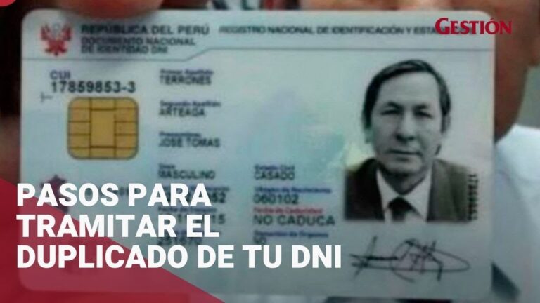 ¿Se te perdió el DNI? Descubre cuánto cuesta recuperarlo