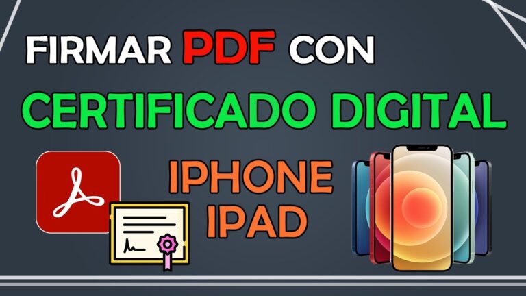 Firma PDF con seguridad en iPhone gracias al certificado digital