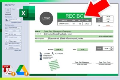 Descarga gratis modelos de recibos para imprimir en casa
