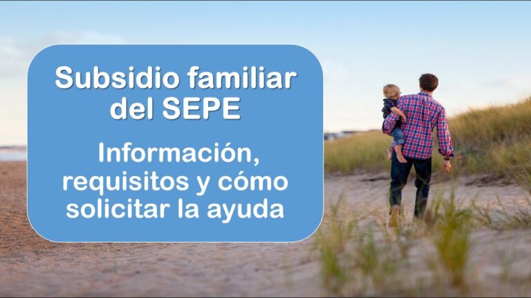¡No pierdas tus cargas familiares! Subsidio por agotamiento de paro para ti.