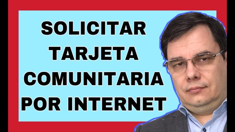 Solicita tu tarjeta comunitaria online de forma sencilla y rápida