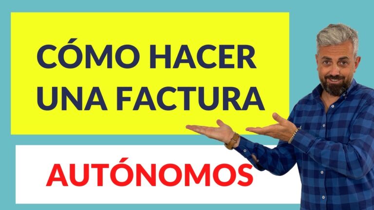 ¿Cómo hacer una factura de autónomo a una empresa? Descubre aquí