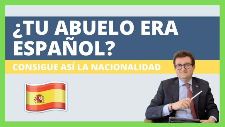 Descubre cómo obtener la nacionalidad española si tu abuelo es español