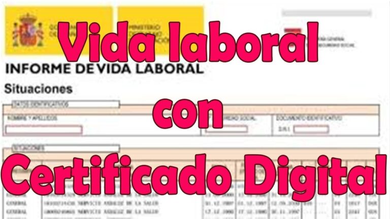 Saca tu vida laboral en segundos con firma digital