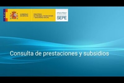 &iexcl;Despeja tus dudas! Consulta tus prestaciones en la web del SEPE