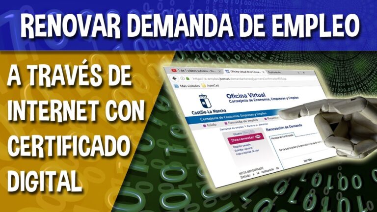 Renueva tu demanda de empleo sin colas ni papeleo con certificado digital