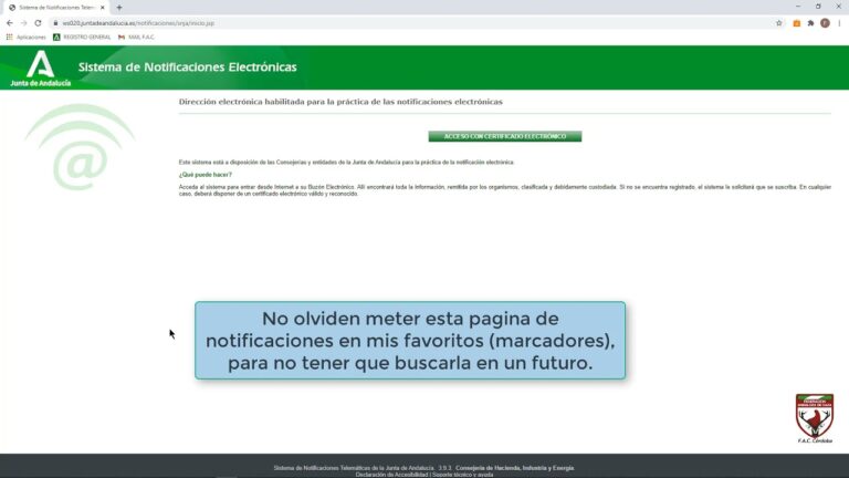 Descubre el eficiente sistema de notificaciones electrónicas de la Junta de Andalucía