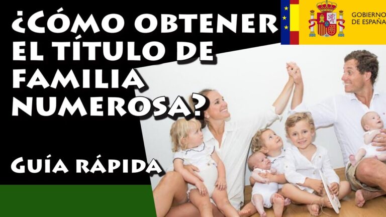 Descubre los nuevos requisitos para ser familia numerosa en Andalucía