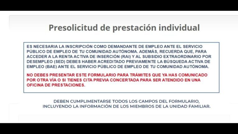 Solicita tu prestación por desempleo con la pre solicitud del SEPE
